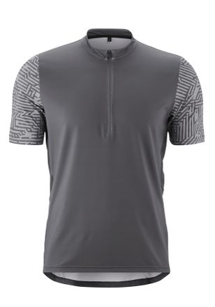 Gonso Radtrikot GONSO Adventure Jersey Halfzip M, Herren, Gr. XL, grau, 88% Polyester (recycelt), 12% Elasthan, Rundhals, Trikots Radtrikot, Herren Fahrradt