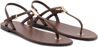 Mango Ankle Strap Sandal in Leather at Nordstrom, Size 6.5Us