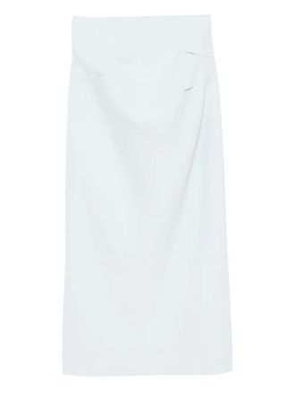 Acler Normanhill skirt - women - Cotton - 14 - Blue