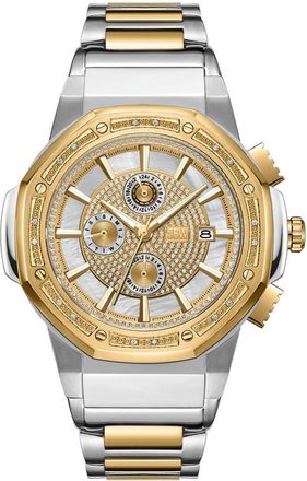 JBW Saxon Quartz White Dial Unisex Watch JB-6101-N