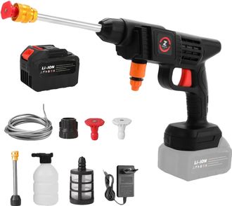 OEM Pistola A Spruzzo Ad Alta Pressione, Senza Fili, Pressione Dellacqua 50 Bar, Con 1 Batteria Da 15 Celle, Elettrica