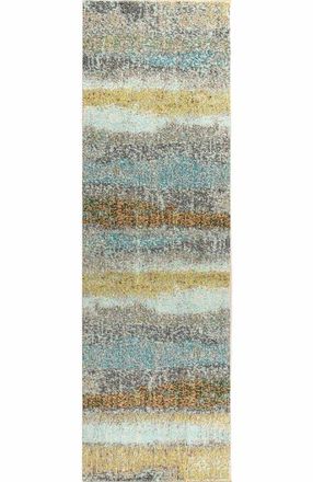 Jonathan Y Designs Contemporary POP Modern Abstract Vintage Area Rug in Cream/yellow at Nordstrom, Size 2Ft 0In X 8Ft 0In