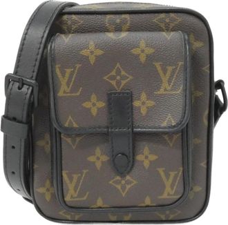 Louis Vuitton Marron Coated Canvas Shoulder Bag (Pre-Owned)