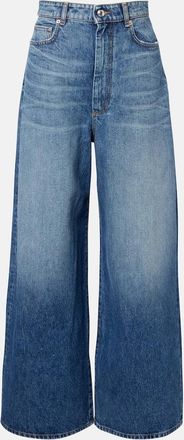 Sportmax Jeans Dangri a gamba larga