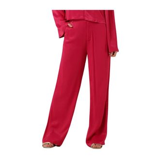 ALIX The Label Alix The Label, Broeken, Dames, Roze, S, Satijn, Wijde satijnen broek