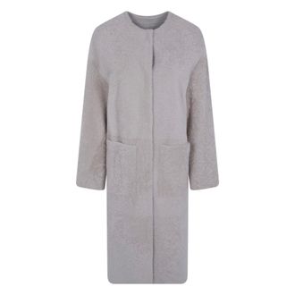 BLANCHA Single-Breasted Coats - Coats - Mujer - Beige - M