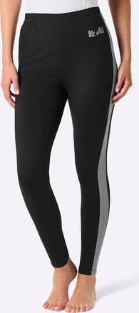 Feel Good Leggings FEEL GOOD, Damen, Gr. 36/38, Normalgr&ouml;ssen, schwarz, steingrau, 95% Baumwolle, 5% Elasthan, unifarben, Hosen Leggings