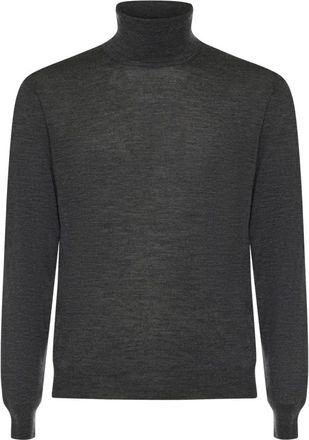 Mauro Ottaviani Truien & Vesten, Heren, Grijs, 2Xl, Wol, Turtleneck Trui
