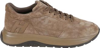 Hogan Hi-Light Sneakers - Heren - Sneakers - Bruin - 43 1/2 EU - Leer - Schoenen