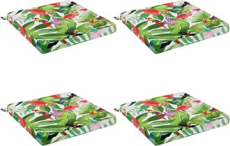 vidaXL Cojines De Asiento De 4 Piezas Soest 4 Uds. 100% Poli&eacute;ster Vidaxl
