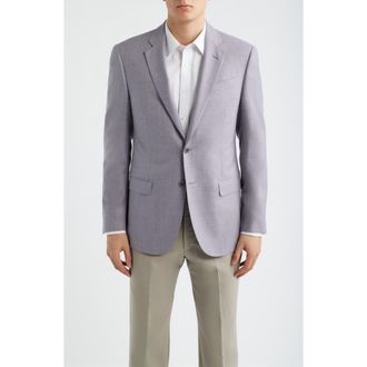 Emporio Armani Light Purple Virgin Wool Sport Coat in Lilac at Nordstrom, Size 40 Us