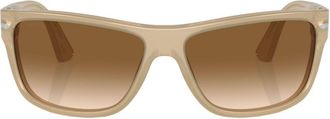 Persol rectangle-frame sunglasses - unisex - Acetate - 63 - Neutrals