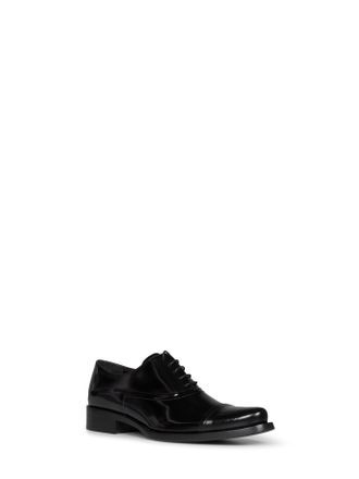 Prada Brushed Leather Oxford - Black