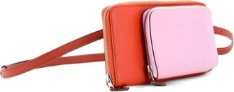 Herm&egrave;s Nouveau To Go Wallet Epsom with Swift clutch bag - Oranje