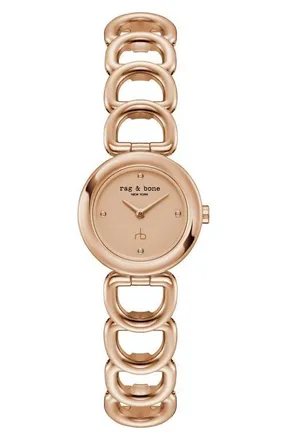 Rag & Bone Spire Bracelet Watch, 25mm in Rose Gold-Tone at Nordstrom