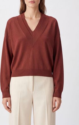 Erika Cavallini Semi Couture Sweater Woman color Brown