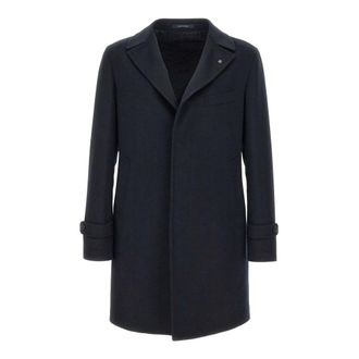Tagliatore Thomas Wollen Jas - Heren - Mantel - Blauw - XL - Wol - Jassen
