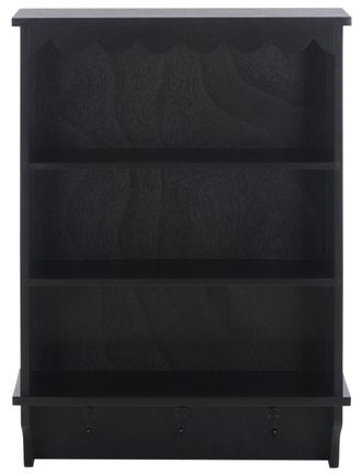 Safavieh Muebles de almacenaje de madera negro mate