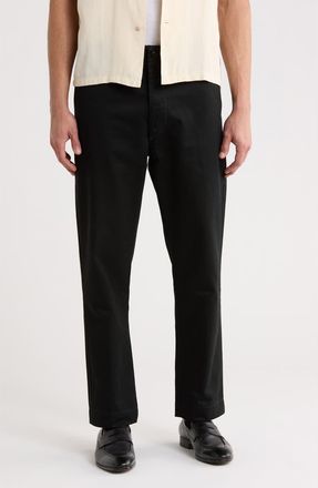 Buck Mason Paperback Twill Maverick Slim Fit Pants in Black at Nordstrom Rack, Size 38