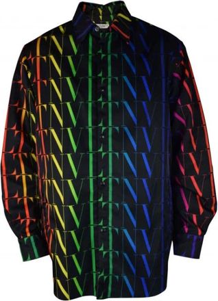 Valentino Garavani Oversize Shirt Style Jacket - Heren - Casual Overhemden - Veelkleurig - S - Nylon - Overhemden