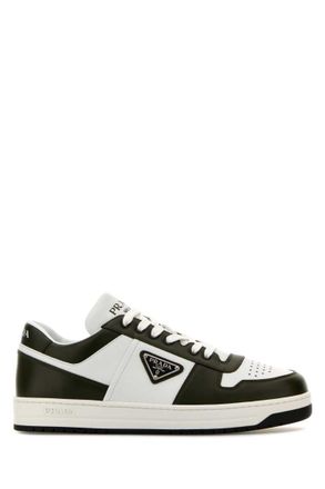 スニーカー PRADA  Sneakers Men Leather White/Black White/Black Downtown leather sneakers | PRADA