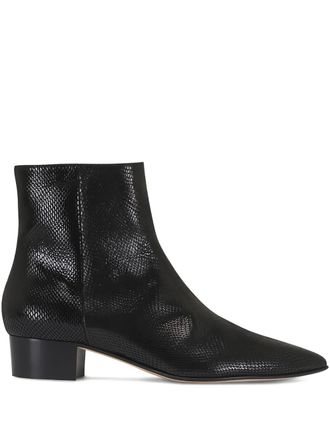 Arteana 30mm Arona pointed-toe block-heel boots - women - Calf Leather/Calf Leather/Calf Leather - 8 - Black