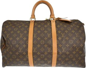 Louis Vuitton Pre-owned Weekend Bags, female, Brown, Size: ONE SIZE Pre-owned Keepall Travel Bag