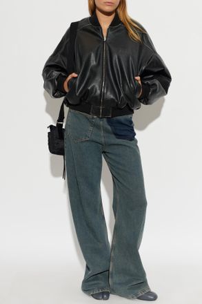 Maison Margiela Bomber Type Jacket, Womens, Black