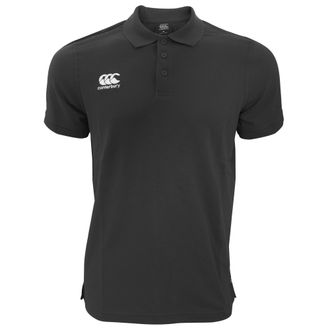 Canterbury Of New Zealand Heren Waimak korte mouw Pique Polo Shirt (Zwart)