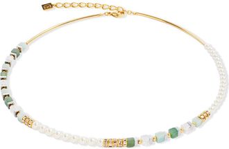 Coeur de Lion Precious Fusion Offset Necklace in Green at Nordstrom