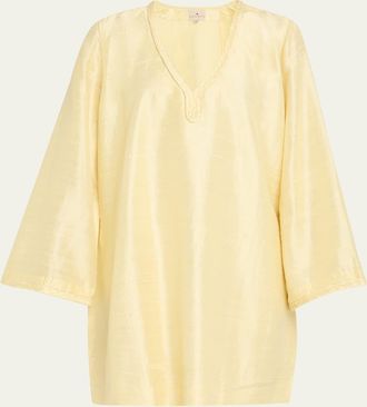 Hannah Art Wear Armana Silk Mini Dress