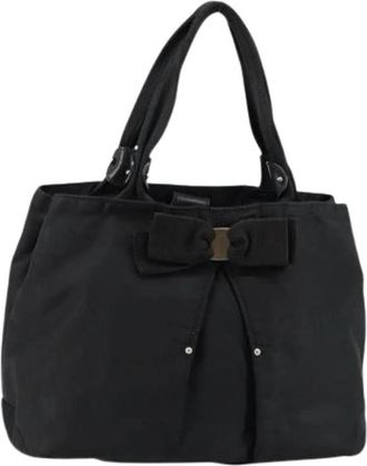 Ferragamo Pre-owned Leather Schoudertas - Dames - Vintage Schoudertas - Zwart - ONE Size - Leer - Vintage