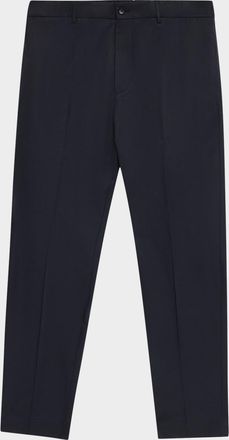 Moncler Men & apos;s Cotton Leather-Trim Straight Leg Trousers