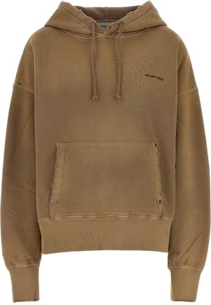 Golden Goose Journey Garment Dyed Heavy Cotton Fleece Hoodie