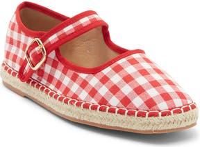 Top Moda Fallon Gingham Mary Jane Flat in Red Canvas at Nordstrom Rack, Size 5.5