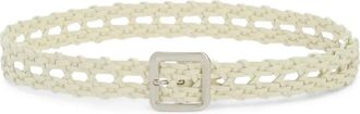 Jil Sander woven-detail belt - men - Calf Leather - One Size - White