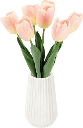 I.GE.A. Kunstblume »Real-Touch-Tulpen« Vase aus Keramik