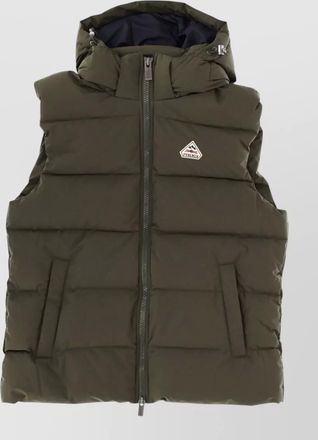 Pyrenex hooded sleeveless padded top design