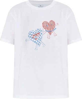Paul Smith T-shirt con stampa - Bianco