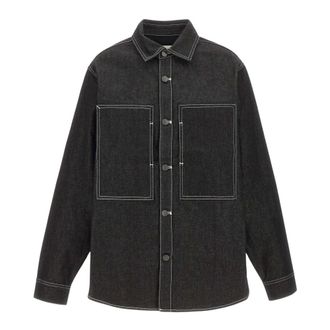 Entire studios Entire Studios - Herculean Shirt - Heren - Overhemden - Zwart - Maat: S Katoen