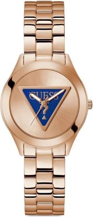 Guess Co Tri Plaque quartz 34mm - women - stainless steel/Recycled Steel/Mineral Glass - One Size - Pink