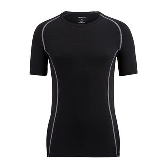 Isa Rundhalsshirt ISA BODYWEAR 320102, Herren, Gr. XXL, schwarz (0013), Single Jersey, Obermaterial: 76% Schurwolle, 19% Polyamid, 5% Elasthan, unifarben,