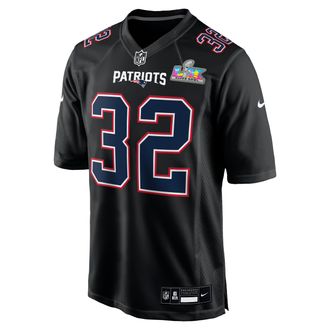 Nike TreVeyon Henderson New England Patriots Super Bowl LX Nike Mens NFL Game Fashion Jersey in Black | 22NM00AF8K-2T8