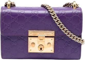 Gucci Pre-owned Cuoio borse-gucci - - Pre-owned - Donna - Viola - ONE SIZE