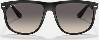 Ray-Ban occhiali da sole squadrati boyfriend con lenti classiche nere-Nero