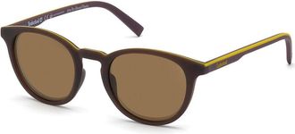 Timberland TB9197 Polarized 49H Mens Sunglasses Brown Size 50