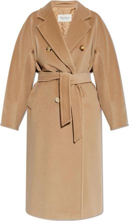 Max Mara Wollen jas Madame - Dames - Jas met riem - Beige - S - Wol - Jassen