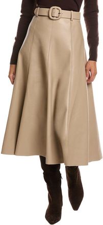 Stella + Lorenzo Belted A-Line Skirt