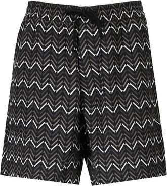Emporio Armani Multicolor Bermuda Shorts - Heren - Korte Broeken - Zwart - M - Korte Broeken