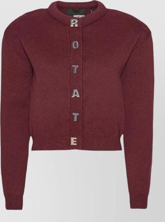 Rotate cropped cashmere cardigan